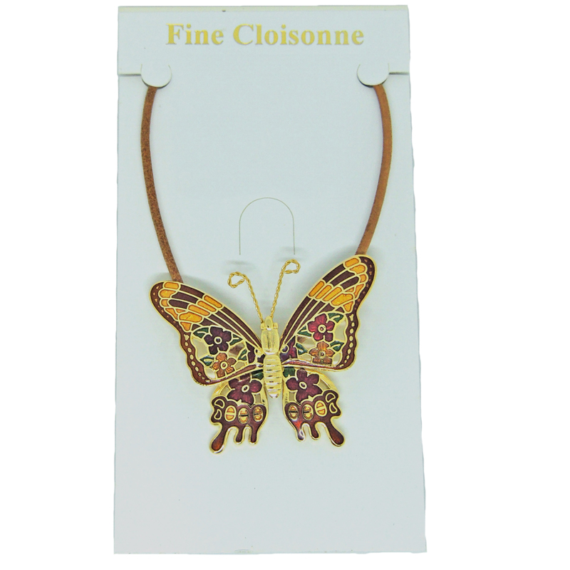 Wholesale Butterfly Enamel Necklace